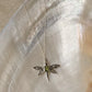 925 Sterling Silver Peridot Dragonfly Dainty Cable Chain Necklace