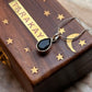 925 Sterling Silver Black Onyx Pear Unisex Pendant
