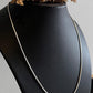 Elegant silver snake chain with sleek, fluid design