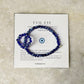 Natural Crystal Evil Eye 4mm Stretchy Rings & Bracelet