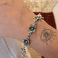 925 Sterling Silver Big Flower Bracelet