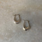 925 Sterling Silver Chunky Italian U Statement 2 in 1 Hoops