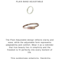 925 Sterling Silver Plain Adjustable Stackable Band Ring