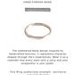 925 Sterling Silver Hammered Band Stackable Ring