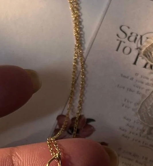 Gold vermeil dainty cable 925 sterling silver chain