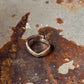 925 Sterling Silver V Hammered Adjustable Stackable Ring