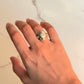 925 Sterling Silver Baroque Pearl Rustic Fusion Handcrafted Ring