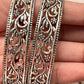 Antique Silver Bangles with Phool Jaali Design