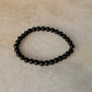 Natural Crystal Black Onyx 6mm Bracelet