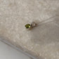 925 Sterling Silver Peridot Small Oval Unisex Pendant