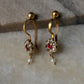 925 Sterling Silver Gold Plated Pink White Stone Kundan Polki & Fresh Water Pearls Charm Bugadi Ear Cuff