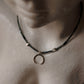 925 Sterling Silver Grandidierite Box Gradient, Star & Moon Handcrafted Necklace