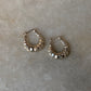 925 Sterling Silver Chunky Italian Disco U Hoops Earrings