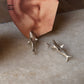 925 Sterling Silver Shark Studs Earrings