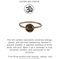 925 Sterling Silver Om/Aum Engraved Stackable Daily Wear Ring