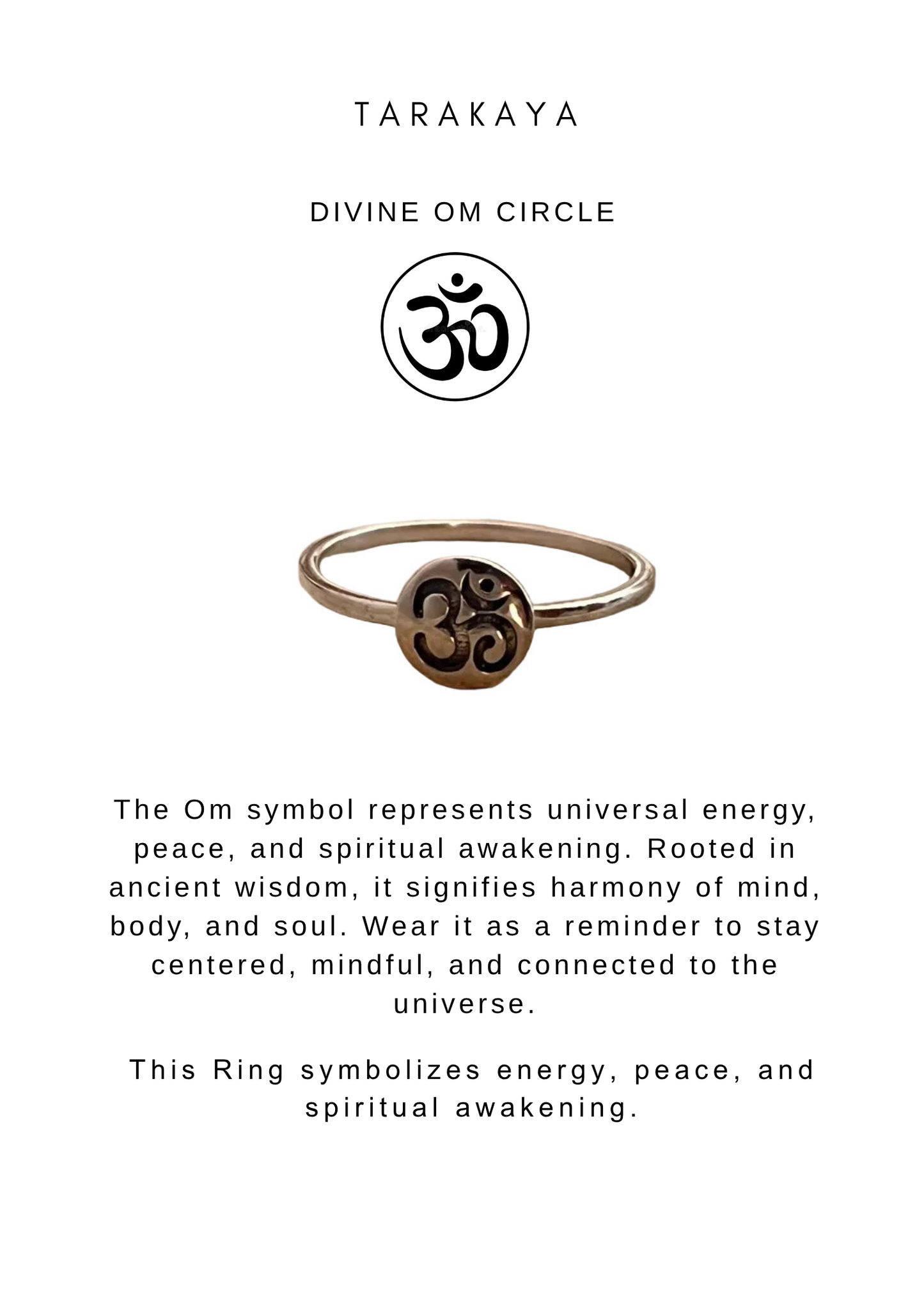 925 Sterling Silver Om/Aum Engraved Stackable Daily Wear Ring