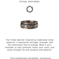 925 Sterling Silver Tribal Boho Rawa Spinner Band Ring