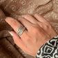 925 Sterling Silver Bohemian Hill Tribe Handcrafted Wild Sage Adjustable Ring