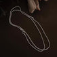Elegant pure silver anklet featuring a classic snake chain