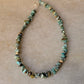 925 Sterling Silver Turquoise Crystal Necklace