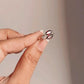 Garnet marquise double stone ring in sterling silver for a bold look