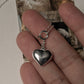 Big Chunky Italian Heart 925 Sterling Silver Pendant /Charm