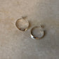 925 Sterling Silver Italian Twist Half Hoops
