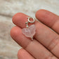 925 Sterling Silver Rose Quartz Butterfly With Pearls Charm
