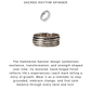 925 Sterling Silver Hammered Boho Spinner/ Meditation/ Jaap Ring