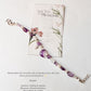 Handcrafted lunar bracelet with amethyst star and moon in 925 silver  