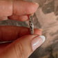 Thin Silver Band Ring with Intricate Vintage Motif