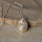 925 Sterling Silver One Of a Kind Baroque Pearl -White Topaz North Star Charm - Cable Dot Chain Handcrafted Necklace