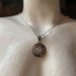 925 Sterling Silver Moonstone Round Boho Handcrafted One of a Kind Pendant