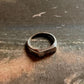 Sun engraved signet ring with intricate details