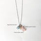 925 Sterling Silver Rose Quartz Moon, Aquamarine Star and Fresh Water Pearl Handcrafted Dainty Necklace