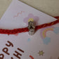 925 Sterling Silver Hamsa Charm Rakhi - Reusable as Pendant / Bracelet Charm Handcrafted Rakhi