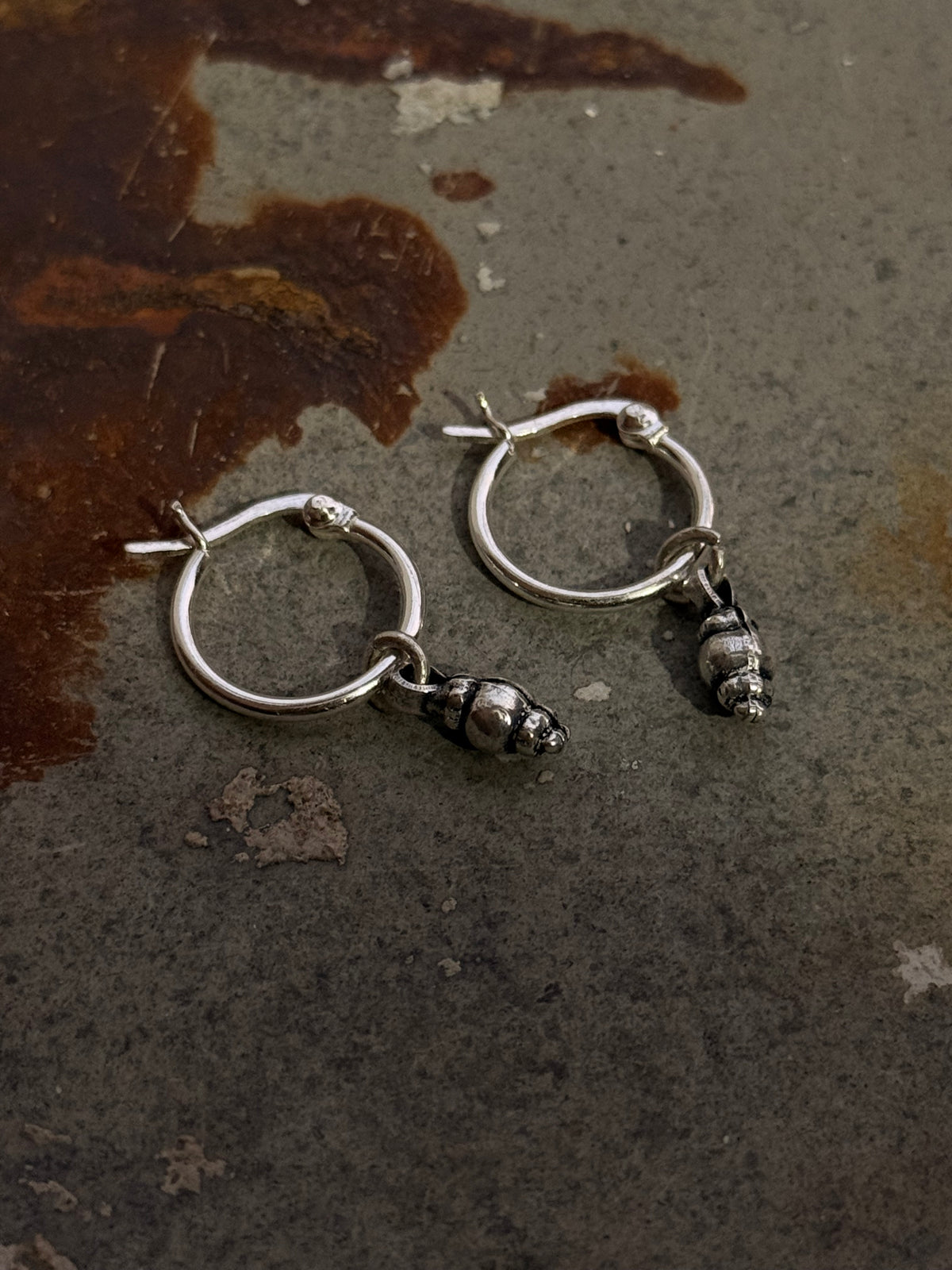 925 Sterling Silver Handcrafted Rawa Hoops Mandali Earrings