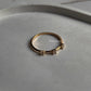 925 silver Gold Vermeil ring featuring Golden Hour white topaz