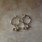 925 Sterling Silver Handcrafted Tribal Ghungroo Small Hoops Mandali Earrings
