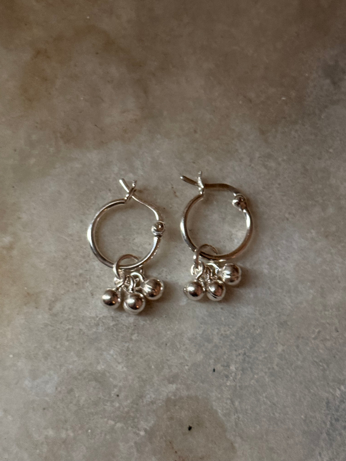 925 Sterling Silver Handcrafted Tribal Ghungroo Small Hoops Mandali Earrings