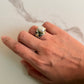 925 Sterling Silver Baroque Pearl Rustic Fusion Handcrafted Ring