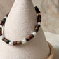 925 Sterling Silver Red Agate Flat Tube Crystal Fresh Water Pearls Bracelet