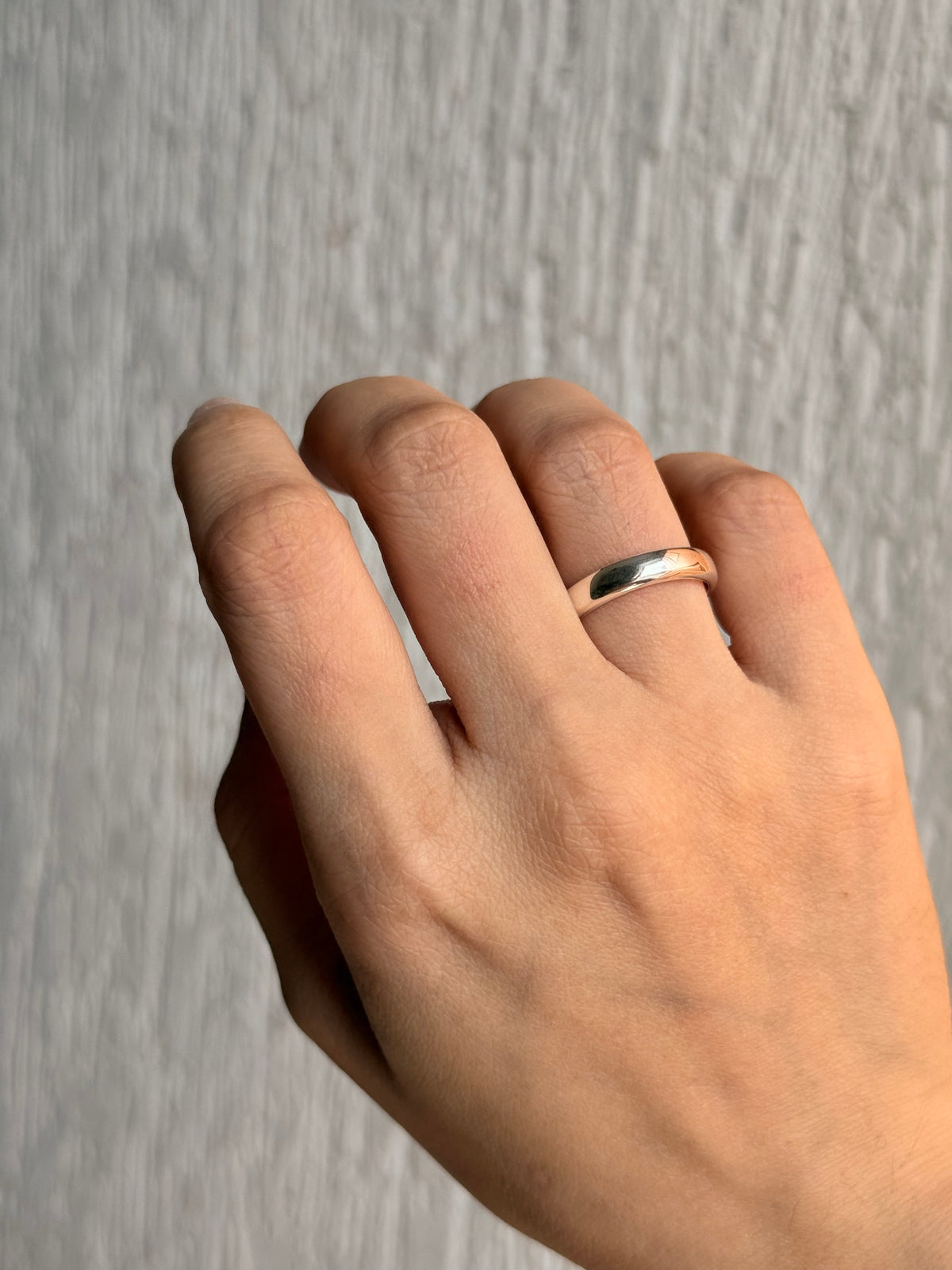 925 Sterling Silver Hidden Note ~ Till Death Engraved 4MM Band Daily Wear Ring- Couple Ring