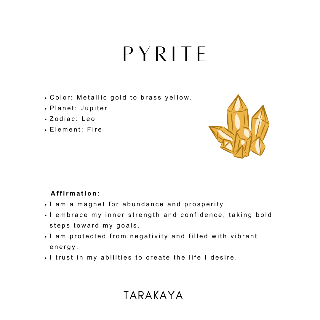 Pyrite crystal for protection, abundance, and vitality