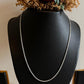Elegant Cable Minimal Silver Chain Necklace