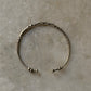 925 Sterling Silver Antique Hill Tribe Handcrafted Floral & Silver Beads Adjustable Kada