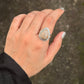 925 Sterling Silver Pear Jasper Handcrafted Ring