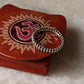 925 Sterling Silver Tribal Triple Rawa Stack Band Ring