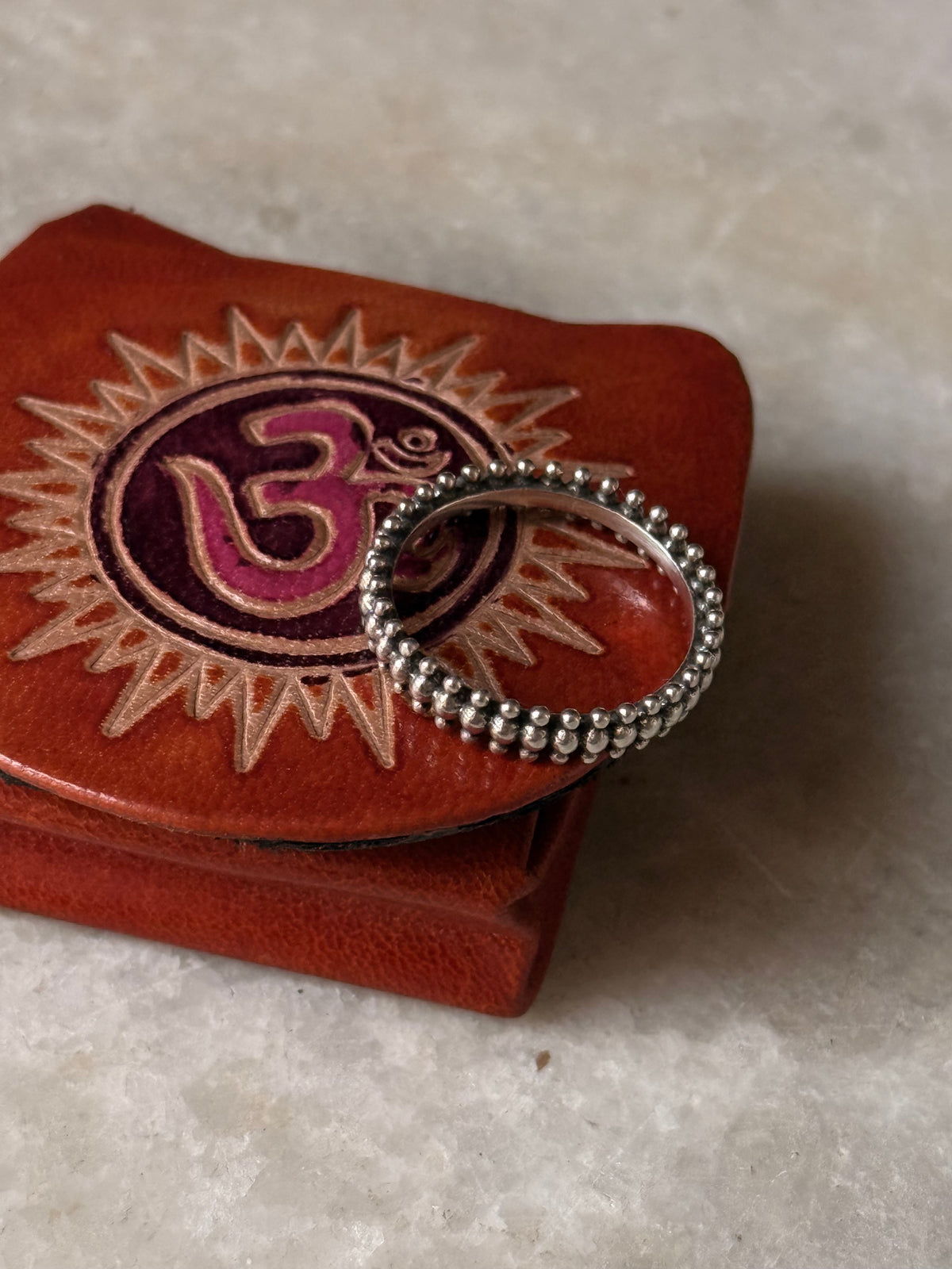 925 Sterling Silver Tribal Triple Rawa Stack Band Ring