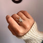 Chic silver ring with a striking deer skull motif